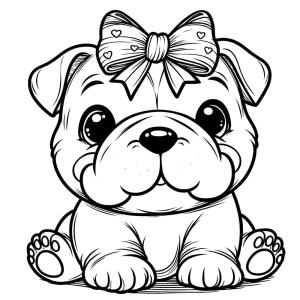 Buldog boyama sayfası,  coloring page, , 