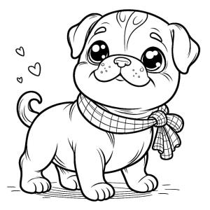 Buldog boyama sayfası,  coloring page, , 