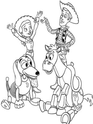 Bullseye boyama sayfası,  coloring page, Toy Story’den Bullseye, 