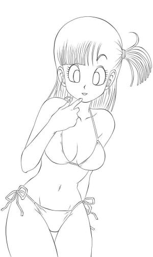 Bulma boyama sayfası,  coloring page, Sexy Bulma, 