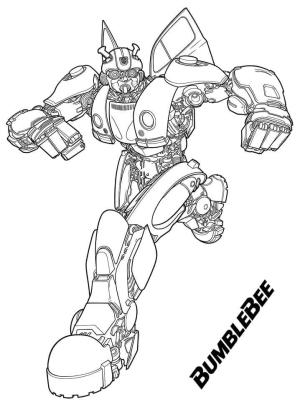 Bumblebee boyama sayfası,  coloring page, Bumblebee Koşu, 