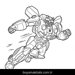 Bumblebee boyama sayfası – keyifli zaman, renkli çizimler
