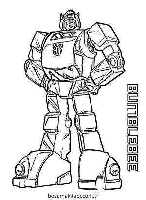 Bumblebee boyama sayfası – okul öncesi, evde etkinlik