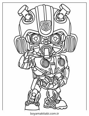 Bumblebee boyama sayfası – boyama etkinliği, çocuk aktivitesi