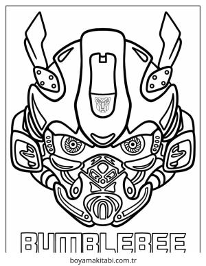 Bumblebee boyama sayfası – eğlenceli etkinlik, el becerilerini geliştirir