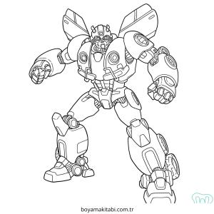 Bumblebee boyama sayfası – eğitici aktivite, yaratıcılık