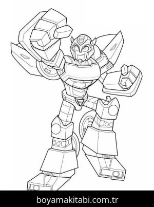 Bumblebee boyama sayfası – yaratıcılığı geliştirir, keyifli zaman