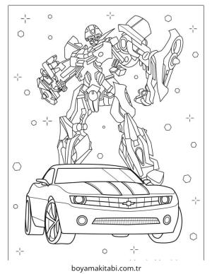 Bumblebee boyama sayfası – yaratıcılığı geliştirir, keyifli zaman