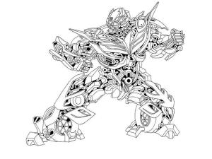 Bumblebee boyama sayfası,  coloring page, Bumblebee Dövüşü, 