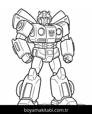 Bumblebee boyama sayfası – eğitici aktivite, yaratıcılık