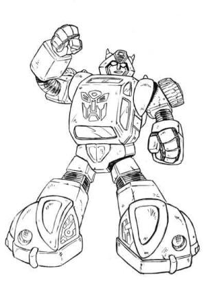 Bumblebee boyama sayfası,  coloring page, Karikatür Eski Bumblebee, 