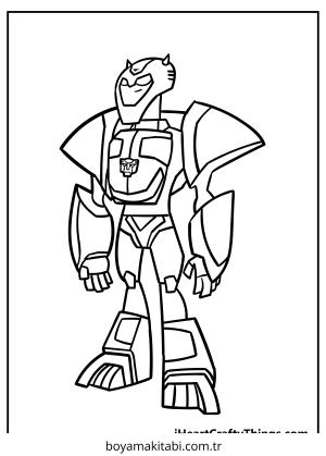 Bumblebee boyama sayfası – boyama çalışması, yaratıcılığı geliştirir
