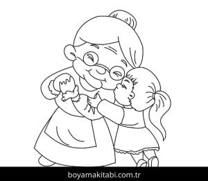 Büyükanne ve Büyükbaba Günü boyama sayfası – yaratıcılık, eğlenceli etkinlik