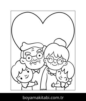 Büyükbaba boyama sayfası – ücretsiz yazdır, boyama etkinliği