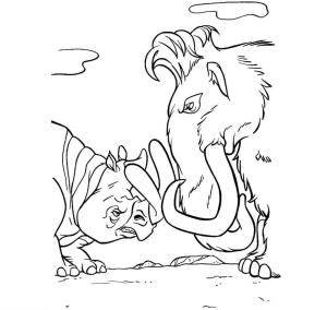 Buz Devri boyama sayfası,  coloring page, Manny Resim, 