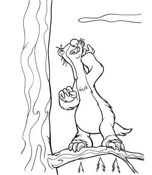 Buz Devri boyama sayfası,  coloring page, Sid Resim, 