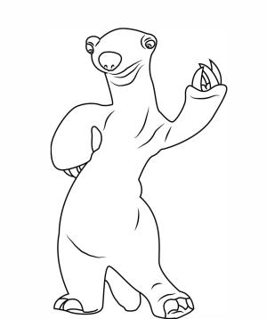 Buz Devri boyama sayfası,  coloring page, Sid Anahat, 