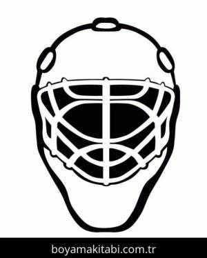 Buz Hokeyi boyama sayfası – yaratıcılık, eğlenceli etkinlik