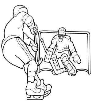 Buz Hokeyi boyama sayfası,  coloring page, Hokey sporu, 