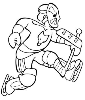 Buz Hokeyi boyama sayfası,  coloring page, Yazdırılabilir hokey, 