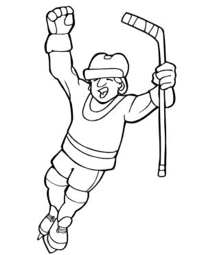 Buz Hokeyi boyama sayfası,  coloring page, Ücretsiz Hokeyi, 