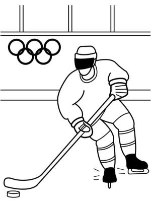 Buz Hokeyi boyama sayfası,  coloring page, Olimpiyat Hokeyi, 