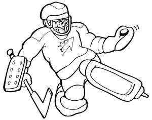 Buz Hokeyi boyama sayfası,  coloring page, Çocuklar için Hokeyi, 