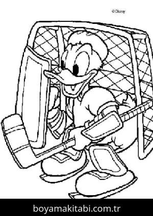 Buz Hokeyi boyama sayfası – ücretsiz yazdır, boyama etkinliği