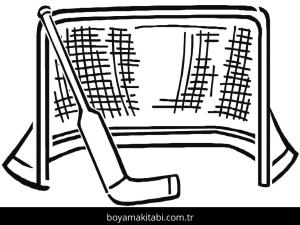 Buz Hokeyi boyama sayfası – evde etkinlik, ücretsiz yazdır