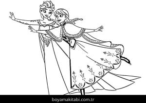 Buz Pateni boyama sayfası – çizgi film temalı, basit çizim