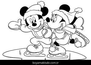 Buz Pateni boyama sayfası – boyama etkinliği, çocuk aktivitesi