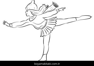 Buz Pateni boyama sayfası – sevimli karakter, sanatsal çalışma