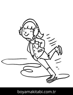 Buz Pateni boyama sayfası – eğitici aktivite, yaratıcılık