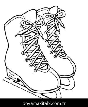 Buz Pateni boyama sayfası – yaratıcılığı geliştirir, keyifli zaman