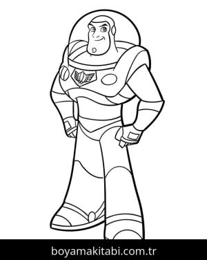 Buzz Işıkyılı (Buzz Lightyear) boyama sayfası – çocuk aktivitesi, PDF indir