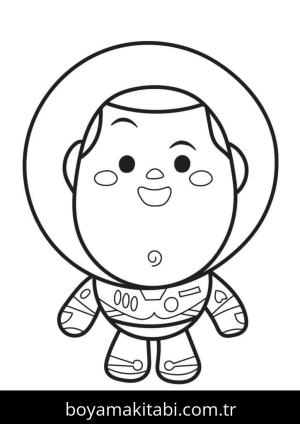 Buzz Işıkyılı (Buzz Lightyear) boyama sayfası – kolay boyama, eğitici aktivite