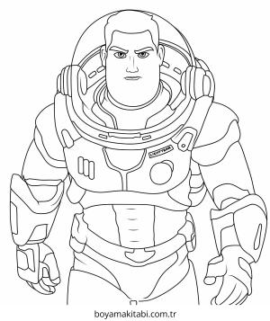 Buzz Lightyear boyama sayfası – eğitici aktivite, yaratıcılık