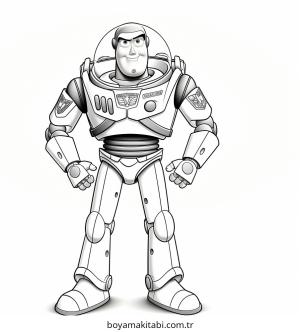 Buzz Lightyear boyama sayfası – okul öncesi, evde etkinlik