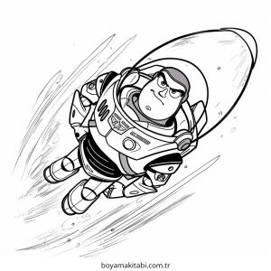 Buzz Lightyear boyama sayfası – keyifli zaman, renkli çizimler