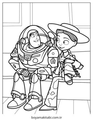 Buzz Lightyear boyama sayfası – eğlenceli etkinlik, el becerilerini geliştirir