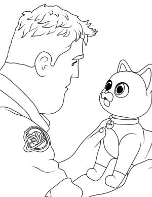 Buzz Lightyear boyama sayfası,  coloring page, Buzz Lightyear ve Sox, 