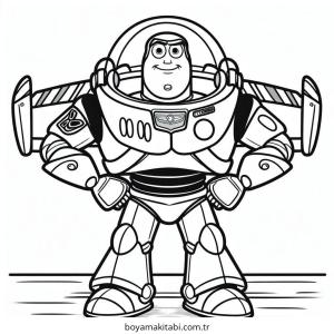 Buzz Lightyear boyama sayfası – yaratıcılık, eğlenceli etkinlik