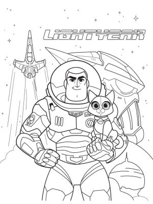 Buzz Lightyear boyama sayfası,  coloring page, Sox ile Buzz Lightyear, 