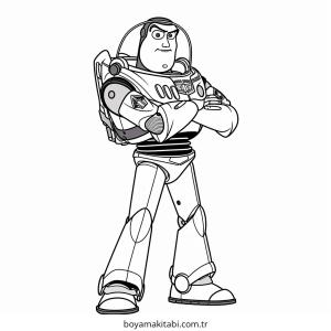 Buzz Lightyear boyama sayfası – okul öncesi, evde etkinlik