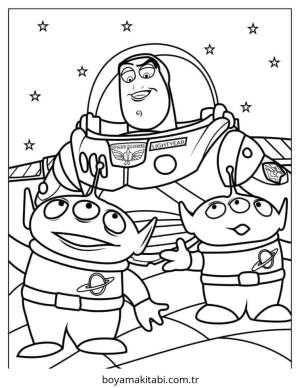 Buzz Lightyear boyama sayfası – boyama etkinliği, çocuk aktivitesi