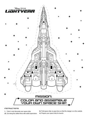 Buzz Lightyear boyama sayfası,  coloring page, Işıkyılı Uzay Gemisi, 