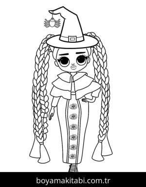 Cadılar Bayramı (Halloween) boyama sayfası – çocuklar için, çizgi film temalı