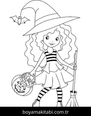 Cadılar Bayramı (Halloween) boyama sayfası – eğitici aktivite, yaratıcılık