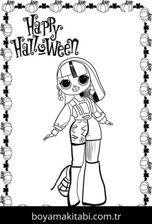Cadılar Bayramı (Halloween) boyama sayfası – çocuklar için, çizgi film temalı