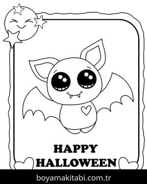 Cadılar Bayramı (Halloween) boyama sayfası – el becerilerini geliştirir, boyama çalışması